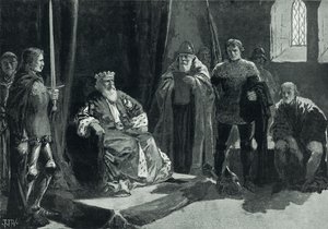 El parlamento de Owen Glendower (litografía)