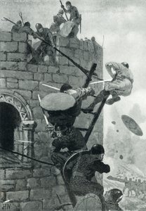 El asedio del castillo de Carmarthen de John Harris Valda