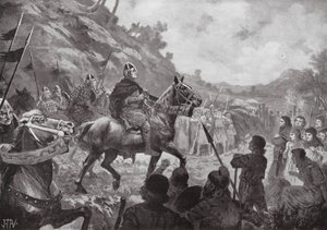 La marcha de Guillermo el Conquistador a Gales de John Harris Valda
