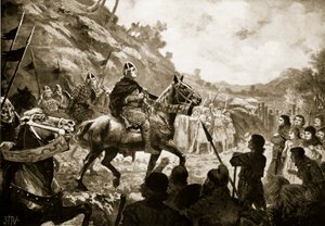 La marcha de Guillermo el Conquistador a Gales