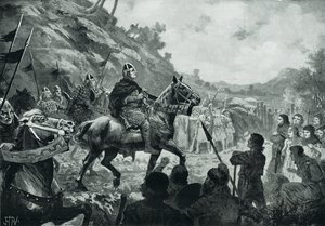 La marcha de Guillermo el Conquistador en Gales de John Harris Valda