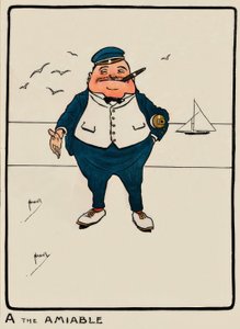 A el Amable / J. Hassall / Dibujo, 1903 de John Hassall