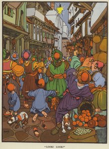 "¡Mira! Mira!" (litografía en color) de John Hassall