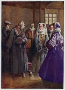 Reunión del reformador presbiteriano John Knox con María, Reina de Escocia de John Hassall