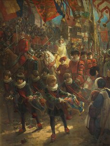 La entrada de estado de la reina Isabel en Bristol, 14 de agosto de 1574 de John Hassall