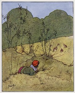 La perdiz (litografía en color) de John Hassall