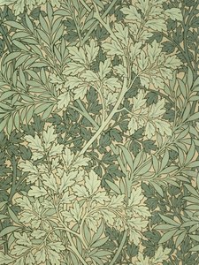 Papel tapiz de follaje, diseñado por John Henry Dearle para Morris and Company de John Henry Dearle