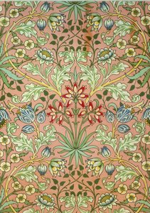 Papel Tapiz de Jacinto, diseñado para Morris and Company