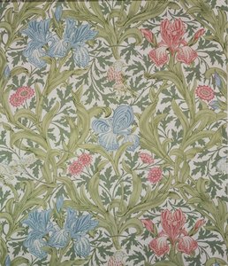 Papel tapiz de Iris, diseñado por John Henry Dearle para Morris y Compañía, 1902 de John Henry Dearle