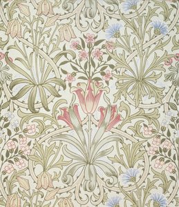 Papel tapiz persa, diseñado por John Henry Dearle (1860-1932) para Morris and Company
