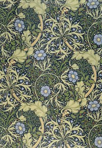Papel tapiz de algas marinas, diseñado por John Henry Dearle (1860-1932) para Morris and Company, 1901 de John Henry Dearle