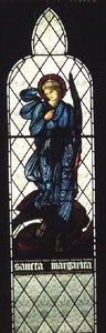 Santa Margarita, de la Iglesia de San Pedro, Bramley, Yorkshire de John Henry Dearle
