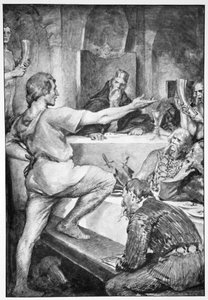Beowulf responde altivamente a Hunferth, 1910