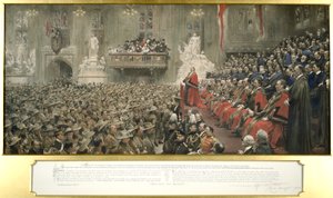 Los Voluntarios Imperiales de la Ciudad en Guildhall, Londres de John Henry Frederick Bacon