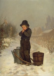 Calentando sus manos, 1867 de John Henry Frederick Bacon