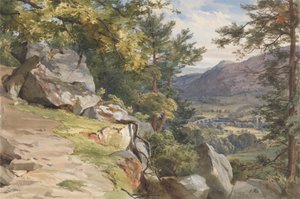 Vista desde Craig-y-Barns, Dunkeld, mirando al sur de John Henry Mole