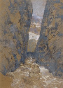 Un desfiladero de montaña de John Henry Twachtman