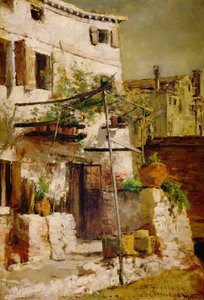 Una escena veneciana, 1877 de John Henry Twachtman