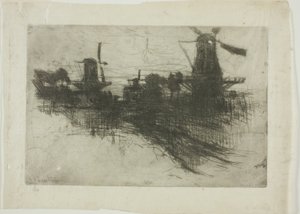 Atardecer de John Henry Twachtman