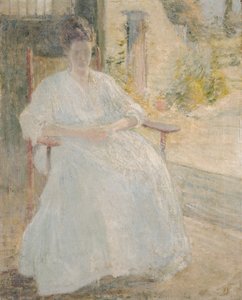 Figura a la luz del sol (Esposa del artista) de John Henry Twachtman