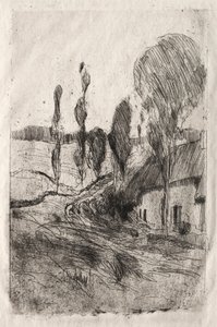 Paisaje francés, ca. 1884-89 de John Henry Twachtman