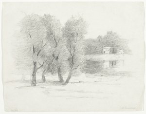 Paisaje, finales del siglo XIX-principios del siglo XX de John Henry Twachtman