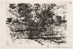 Paisajismo cerca de Cincinnati de John Henry Twachtman