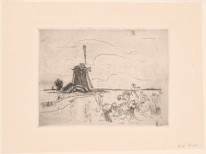 Molino en Holanda de John Henry Twachtman
