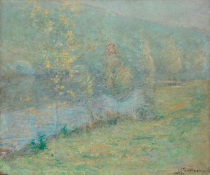 Mañana de mayo brumosa de John Henry Twachtman