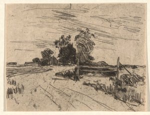 Camino con Valla de John Henry Twachtman