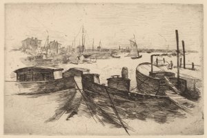 El puerto, Bridgeport de John Henry Twachtman
