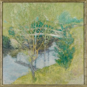 El puente blanco, c.1895 de John Henry Twachtman