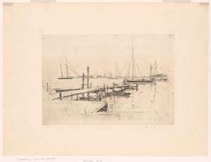 Muelle para yates de John Henry Twachtman