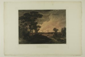 Burning of Savannah, lámina cuatro del segundo número de Picturesque Views of American Scenery