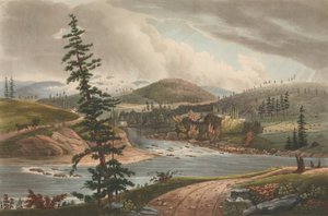 Unión de los ríos Sacandaga y Hudson No. 2 del Portafolio del Río Hudson, 1821-22
