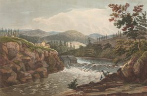 Pequeñas cascadas en Luzerne No. 1 del Portafolio del Río Hudson