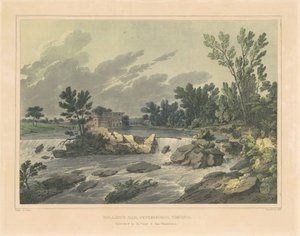 Presa de Bolling, Petersburgh, Virginia de John Hill, after Joshua Shaw