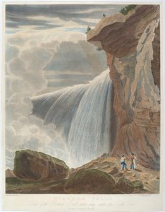 Cataratas del Niágara desde Under Table Rock de John Hill, after William James Bennett