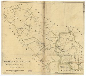 Un mapa, condado de Middlesex. LOC gm72003603