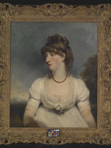 Retrato de la Srta. Fisher (óleo sobre lienzo) de John Hoppner
