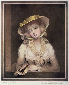 Retrato de Sophia Western, grabado por J.R. Smith, siglo XVIII de John Hoppner
