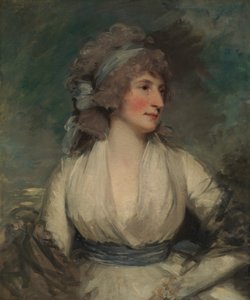 Retrato de una mujer, reverso, ahora cubierto por lienzo de reentelado Estudio de la cabeza de un niño, 1790s de John Hoppner