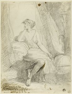 Mujer sentada de John Hoppner