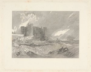 Castillo de Laugharne, Caermarthenshire de John Horsburgh