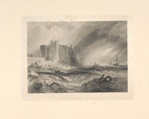 Castillo de Laugharne, Caermarthenshire de John Horsburgh