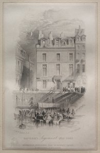 Alojamiento de Napoleón, Quai Conti, 1835 de John Horsburgh