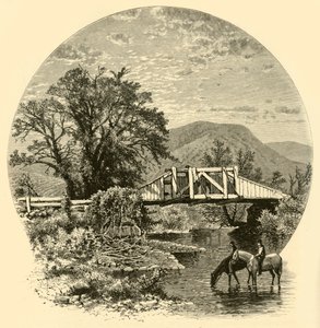 Puente viejo, río Blackberry, cerca de Canaan, 1874 de John J. Harley
