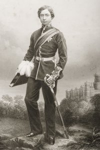 Albert Edward (1841-1910) grabado por D.J. Pound de una fotografía, de 
