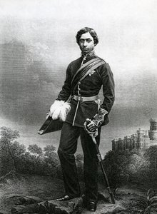 Alberto Eduardo, Príncipe de Gales, grabado por D.J. Pound a partir de una fotografía, de 