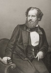 Albert Smith (1816-60) grabado por D.J. Pound a partir de una fotografía, de 